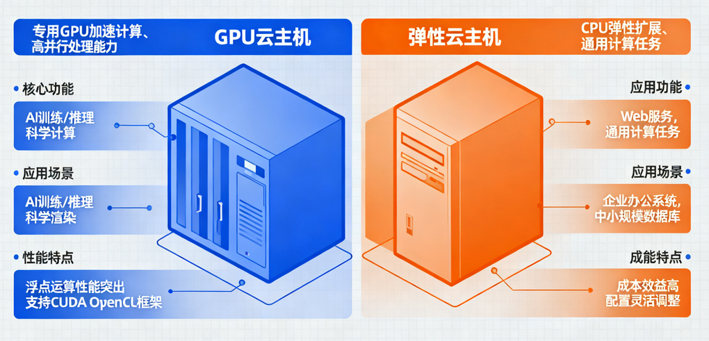 GPU云主机与弹性云主机的核心区别