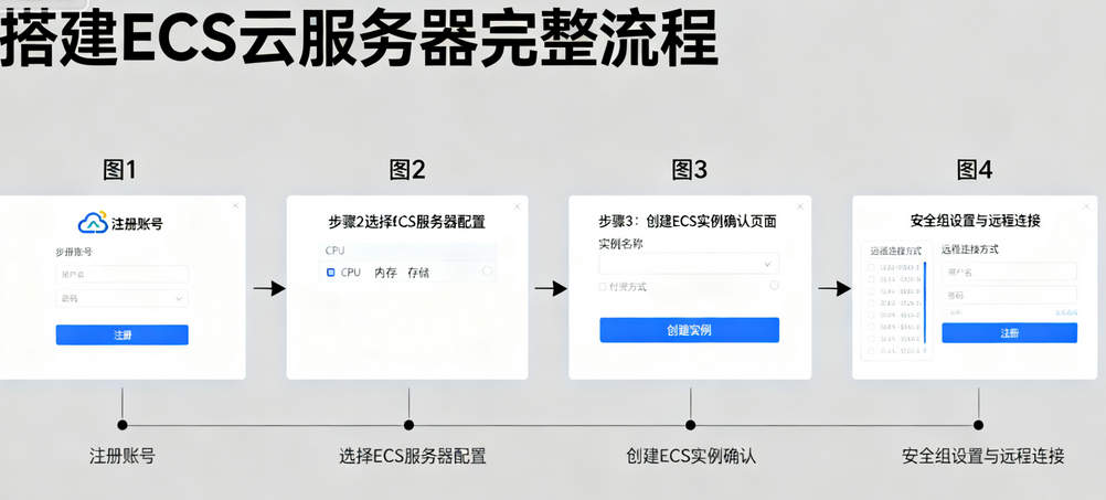 如何搭建ECS云服务器的步骤